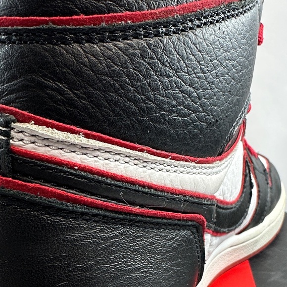 Nike Air Jordan 1 Retro High OG Black/Gym Red-White Sneakers - Picture 12 of 16